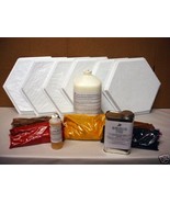 SIX MOLD SUPPLY KIT TO CRAFT 100s OF 12"x12" HEXAGON SLATE TILES FOR $0.30 EACH - £159.25 GBP