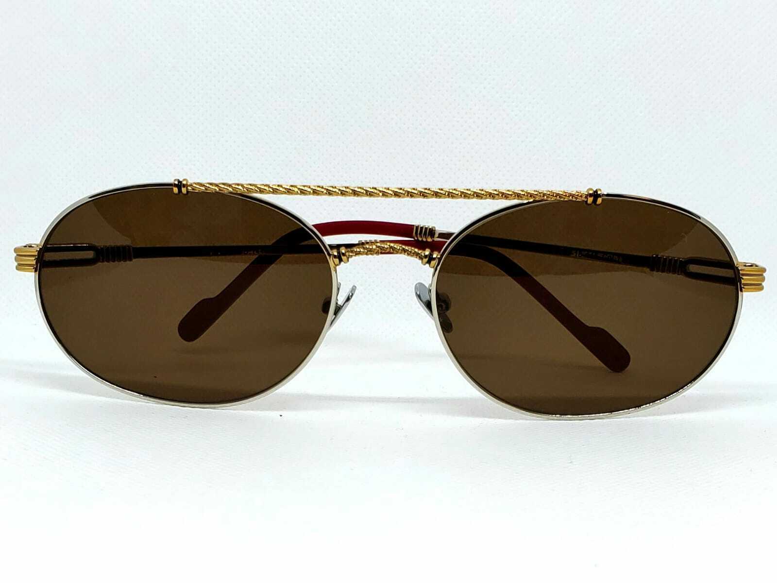 Porta Romana Vintage Collection Sunglasses Model 144 with Brown Lenses - $285.42