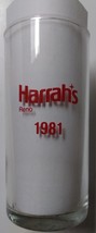 1981 Harrah&#39;s Reno&#39;s High Roller Round-up 8 oz Glass - £12.60 GBP