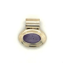 Vintage Sterling Signed 925 Silverworld Mexico Lepidolite Oval Cabochon Pendant - £50.49 GBP