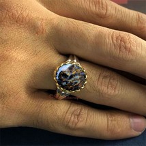 Mens Pietersite Wedding Ring Handmade 925 Silver Jewelry Birthday Christmas Gift - £62.08 GBP