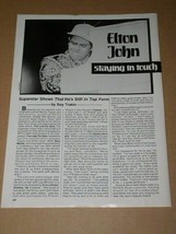 Elton John Hit Parader Magazine Photo Vintage 1983 - £18.00 GBP