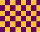 Purple &amp; Gold Checkered Flag 3x5ft Poly by FlagsImp - £3.82 GBP