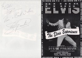 Steve Preston as Elvis Presley Queen Elizabeth Tony Adams Signed Flyer - £6.31 GBP