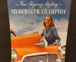 New Skyway Styling Studebaker Champion Sales Brochure 1946 - £52.71 GBP