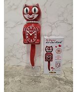 Space Cherry Red Lady Kit-Cat Klock Clock untested for repair or parts - $84.07 CAD