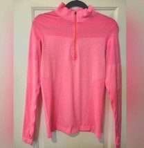 Womens RBX Medium PINK Athletic Top Thumbhole~Reflectors 1/4 Zip BNWOT - £10.46 GBP