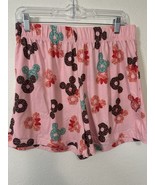 Disney Mickey And Minnie Donut Pink Pajama Shorts Size Large - $24.99