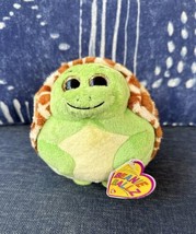 2011 TY Beanie Ballz ZOOM 5” Plush Turtle Stuffed Ball Retired MWMT - £6.01 GBP