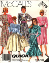 McCall&#39;s 3275 Misses 12 to 16 Dress and Scarf Vintage Sewing Pattern New 1987 - £7.48 GBP