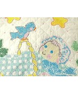 Finished Blue Birds HUSH A BYE BABY Quilt Bucilla Cross Stitch 28 x 40&quot; ... - $54.40