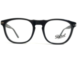 Persol Eyeglasses Frames 2996-V 95 Polished Black Square Full Rim 50-19-140 - $168.45