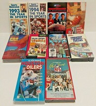 1990&#39;s VHS Football Hockey Sports Illustrated Tapes Lot Of 10 - £29.40 GBP