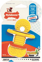 [Pack of 3] Nylabone Puppy Teether Chew Toy Small Vanilla Flavor 1 count - £30.24 GBP