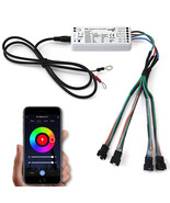 Bluetooth Phone iOS Android RGB RGBW LED Color Change Light Remote Snap ... - £47.36 GBP
