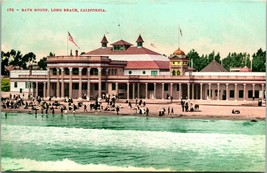 Vtg 1909 Postcard - Bath House, Long Beach California Edward Mitchell Publisher - £4.86 GBP