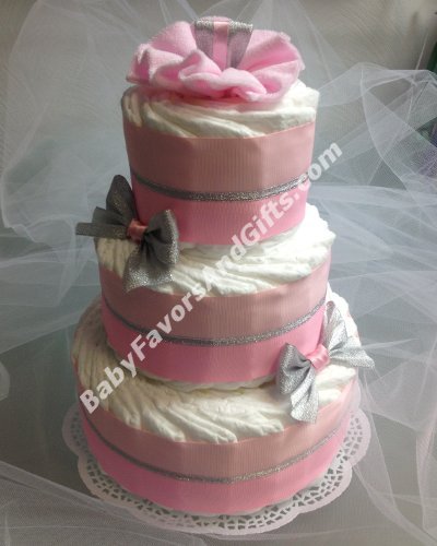 Primary image for Traditional Design Diaper Cakes Boy / Girl / Nutral for memorable Baby Shower