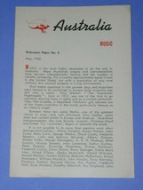Australia Vintage Pamphlet Booklet Brochure May 1956 - $16.99
