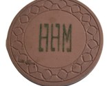 Vintage Casino Chip White Room Whitewater MT Cardroom HHM Pink Poker Chip - $9.76