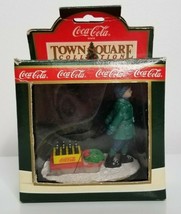 Coca-Cola Coke Bringing it Home Boy w/ Sled 7960 Christmas Ornament Town... - £6.28 GBP
