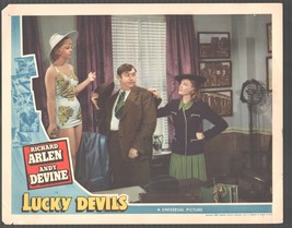 Lucky Devils 11&quot;x14&quot; Lobby Card Gladys Blake Andy Devine Dorothy Lovett - £38.31 GBP