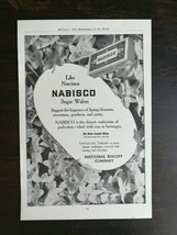 Vintage 1911 Nabisco Sugar Wafers National Biscuit Company Full Page Original Ad - £5.32 GBP