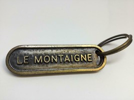 Vintage Promo Keyring Le Montaigne Heavy Keychain Montreal Pq Ancien Porte-Clés - £9.21 GBP