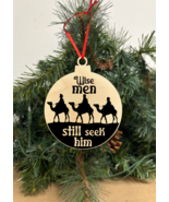 True Story Engraved Wooden Christmas ornament, Snowball shape Holiday gift - $9.49