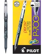 Pilot P700 Fine Black Ink, 0.7mm Precise Gel Ink Roller Pen, Box of 12 Pens - $367.38 MXN