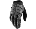 New 100% Brisker Cold Weather Heather Grey Adult Race Gloves MX Motocros... - $34.50
