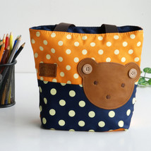 [Bear-Orange] Shopper Bag/Tote Bag-Small Size(9.4*2.7*7.8) - £13.30 GBP