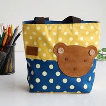 [Bear-Yellow] Shopper Bag/Tote Bag-Small Size(9.4*2.7*7.8) - £13.57 GBP