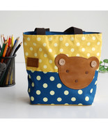 [Bear-Yellow] Shopper Bag/Tote Bag-Small Size(9.4*2.7*7.8) - £13.54 GBP