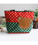 [Bear-Crimson] Tote Bag Middile Size(13.3*5.1*10.6) - £15.17 GBP