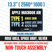 Gold Apple MacBook Air A1932 2019 A2179 2020 LCD Screen Display Assembly - $221.05