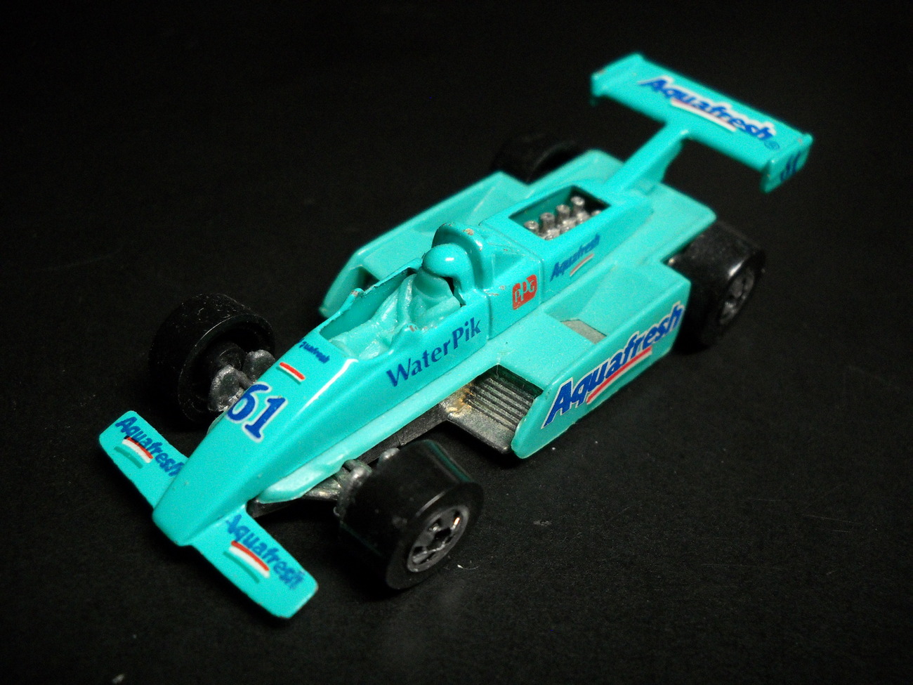Hot Wheels Mattel 1982 Malaysia Aquafresh Racing Car 61 Mint Green with ...