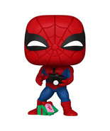 Spider-Man Festive Holiday with Open Gift Funko Pop! Vinyl Figure Red - $21.98