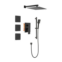 Shower System with Shower Head, Hand Shower, Slide Bar, Bodysprays, Shower Arm - £383.52 GBP