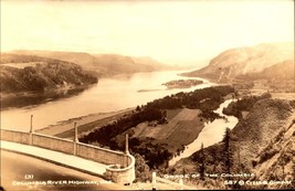 Columbia River Highway, Oregon-Gorge of the Columbia RPPC POSTCARD-BK44 - £1.19 GBP