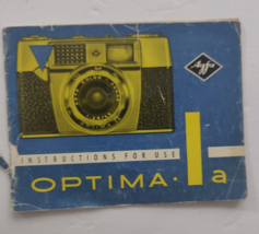 Agfa Optima instructions manual - $14.80