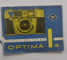 Agfa Optima instructions manual - £11.80 GBP