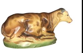 Vintage Paper Mache Cow For Nativity Marked Japan - $11.61