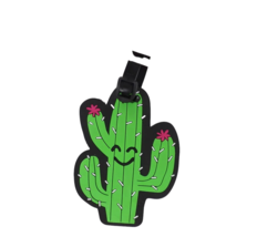 Rubber Luggage Tag - New - Cactus - $7.99