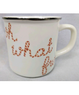 Pottery Barn Peppermint Sentiments Oh What Fun Mug Christmas Holiday - $11.95