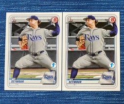 Pair Ian Seymour 2020 Bowman Draft 1st Edition Bowman #BD-96 Tampa Bay Rays lot - $1.00