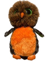 TY BEANIE BOOS MIDNIGHT The 9&quot;  OWL Plush Stuffed Toy Halloween - £6.97 GBP