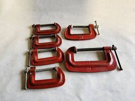 6 pcs. Various 2-3" Steel C Clamp's Judd/Stanley &amp; Unbranded  - $39.99