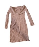 Top Chic medium Brown long sleeve cowl neck sweater dress - $13.00