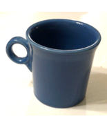 Fiesta Blue HLC USA Vintage 80s Fiestaware Coffee Tom Jerry Ring Mug 3.5&quot; - £5.33 GBP