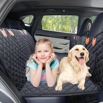 Dog Car Seat Cover for Back Seat with Hard Bottom, Back Seat Extender fo... - $74.29